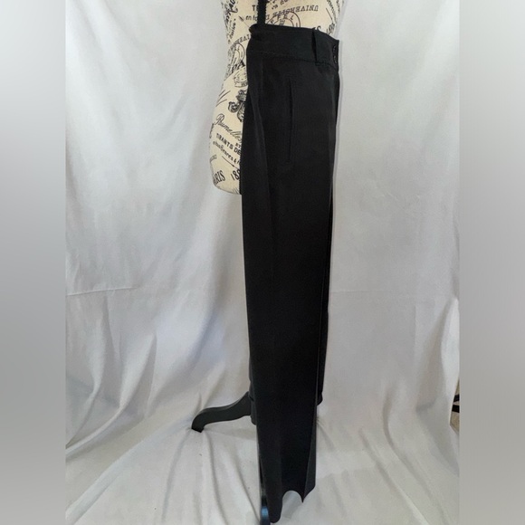 EUC: Dressy Tommy Bahamas Black (Charcoal) 100% Silk Pants - Picture 3 of 7